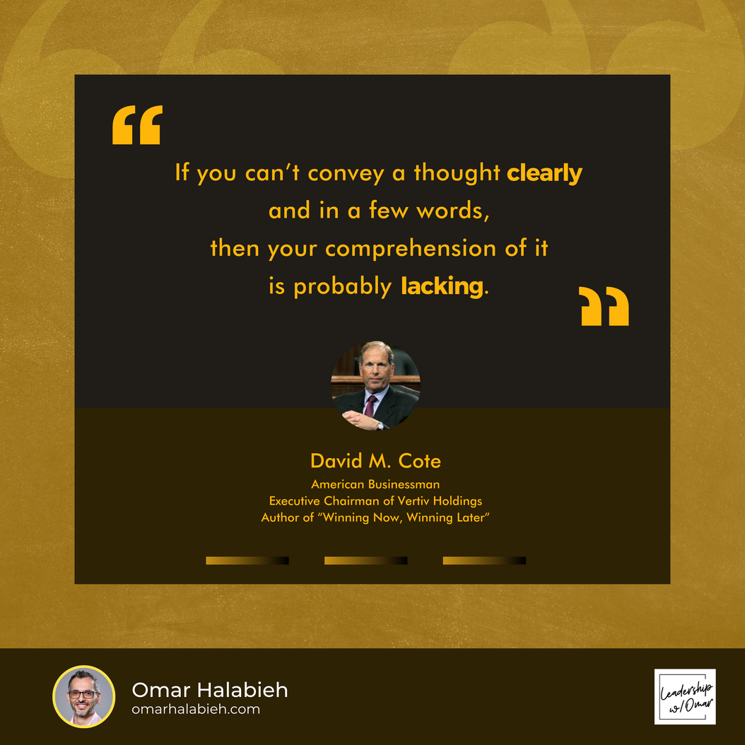 Reflection Friday: Clarity in Few Words