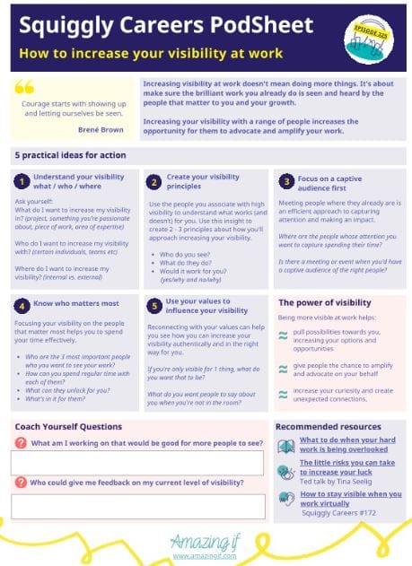 Increase Your Visibility at Work