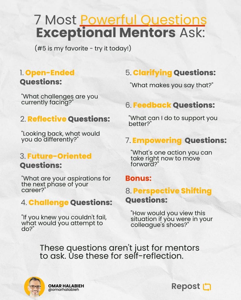7 Most Powerful Questions Exceptional Mentors Ask: