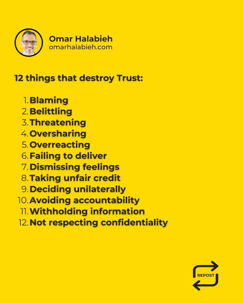 12 Things That Destroy Trust (Often Without You Realizing):