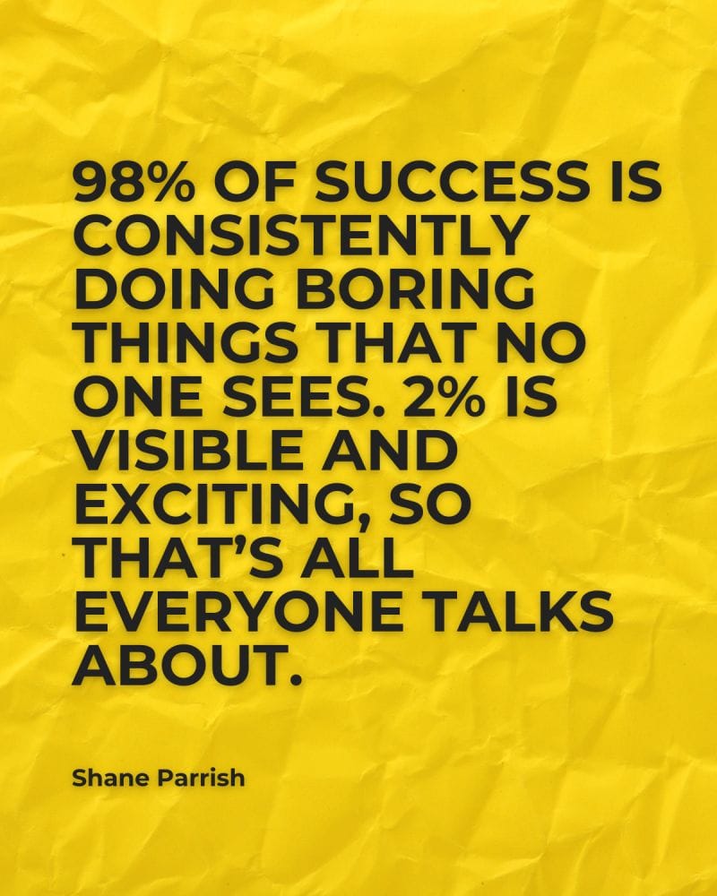 Reflection Friday: Success: An Iceberg.