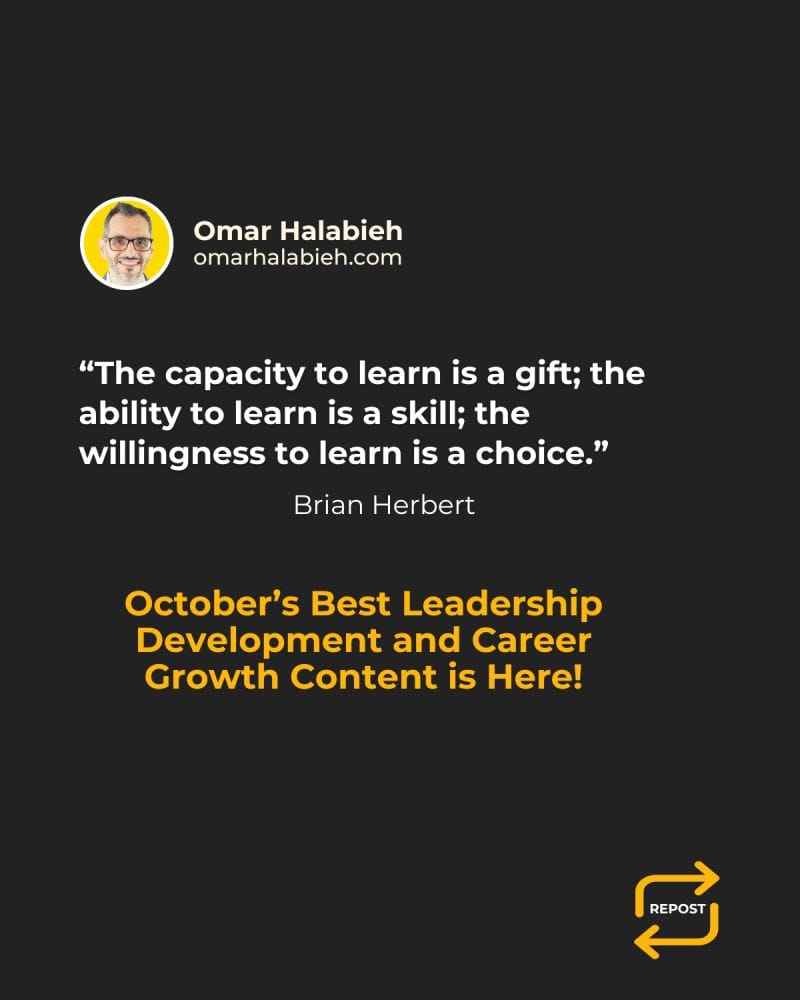 October's Best Leadership Development and Career Growth Content