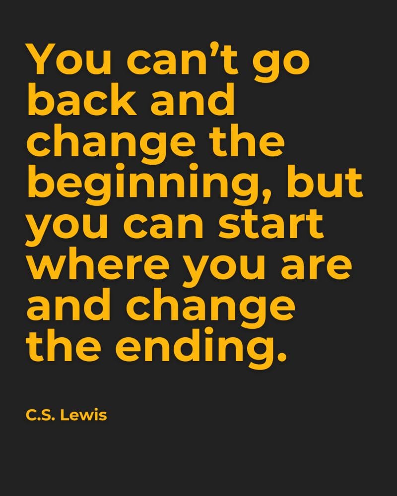 Reflection Friday: Never too late.