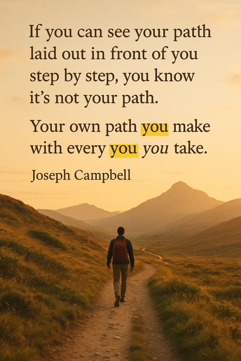 Reflection Friday: You walk. The path appears.